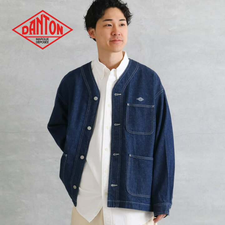 楽天市場】DANTON ダントン メンズデニムカラーレスジャケット メンズ 