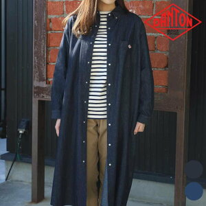 DANTON _g fj _K[ {^_E Vc hX DENIM DUNGAREE B.D SHIRT DRESS fB[X t Rbg 100 CfBS CgCfBS 36TCY