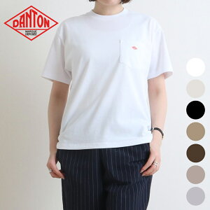 DANTON _g WOMEN'S SHORT SLEEVE POCKET T-SHIRT PLAIN V[gX[u n |Pbg TVc fB[X gbvX dt-c0197tcb 2024N t BORNFREE {[t[