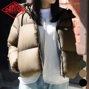 DANTON _g _E t[h WPbg DOWN HOODED JACKET fB[X H~ iC _E tFU[ BLACK DARK BEIGE OLIVE S MTCY AE^[ t[hWPbg 2025NH~ dt-a0706van 