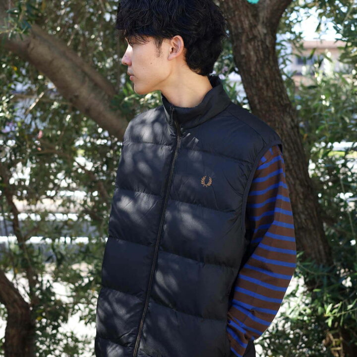 楽天市場】FRED PERRY フレッドペリー Insulated Gilet 中綿 ナイロン 