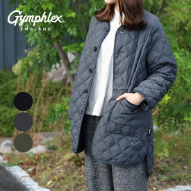 Gymphlex ジムフレックス マットナイロンタフタ キルトダウン カラーレスコート MATTE NYLON TAFFETA QUILT DOWN COLLARLESS COAT GY-A0056NYM ボーンフリー BORN FREE