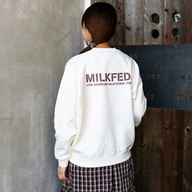 MILKFED. ミルクフェド ステンシル スウェット トップ ミルクフェド STENCIL SWEAT TOP MILKFED. 103233012007 ボーンフリー BORN FREE