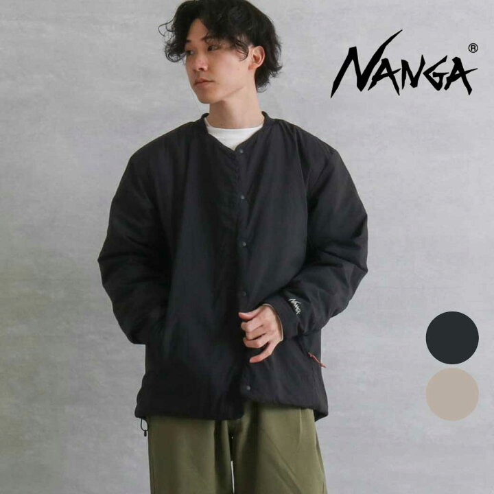 楽天市場】ナンガ NANGA ノーカラー ソフトダウン カーディガン N0000  