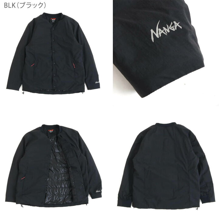 楽天市場】ナンガ NANGA ノーカラー ソフトダウン カーディガン N0000  