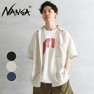 NANGA �i���K �h�b�g�G�A �R���t�B�[ �V���[�g�X���[�u�V���c DOT AIR COMFY S/S SHIRT NW2411-1E900 P.BLK �u���b�N S.BEG �T���h�x�[�W�� NVY �l�C�r�[ �|���G�X�e�� S M L ��������