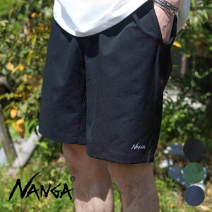 NANGA �i���K �h�b�g�G�A �R���t�B�[�V���[�c DOT AIR COMFY SHORTS NW2411-1I903 P.BLK �u���b�N NVY �l�C�r�[ GRN �O���[�� �|���G�X�e�� S M L ��������