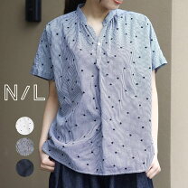 楽天市場】natural laundry（柄チェック,ドット・水玉）（シャツ 