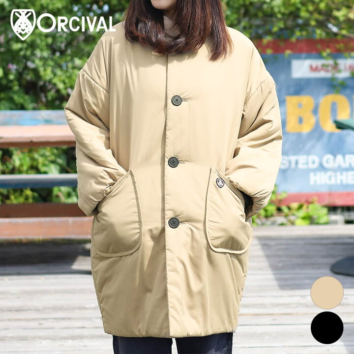 楽天市場】ORCIVAL オーシバル ブラッシュドタフタスタンドカラー 