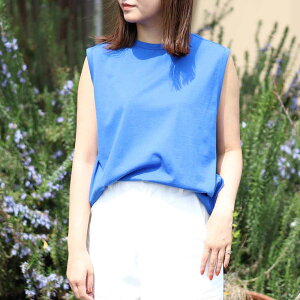 �I�[�V�o���@ORCIVAL�@���C�h�X���[�u���X �v���I�[�o�[ wide sleeveless pullover�@���f�B�[�X�@OR-C0230GJR �g�b�v�X �m�[�X���[�u�@�R�b�g���@�J���[�@�C���i�[ �{�[���t���[ BORN FREE