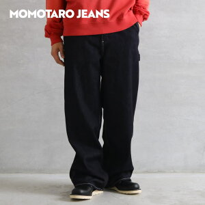MOMOTARO JEANS �����Y �W�[���Y �f�j���y�C���^�[�p���c �����Y �R�b�g�� INDIGO 30inch 32inch 34inch 36inch �{�g���X �f�j�� �Z�����B�b�W�f�j�� �����b�N�X ���C�h ���C�h�p���c �C�[�W�[�p���c 2025�N 