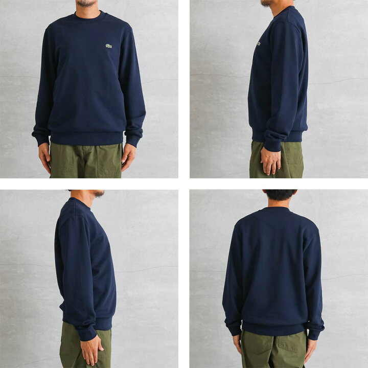 楽天市場】LACOSTE ラコステ エッセンシャルクルーネックスウェット 
