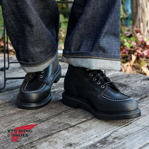 RED WING bhECO X[p[\[6C`bN SuperSole 6-inch Moc@Y ubN  25.5`27.5cm  u[c U[ JWA AJW Vv vC {v [Nu[c 8133