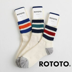 ROTOTO ���g�g COARSE RIBBED OLDSCHOOL CREW SOCKS �R�[�X���u �I�[���h�X�N�[�� �N���[�\�b�N�X �����Y ���f�B�[�X ���j�Z�b�N�X �t�� �R�b�g�� �A�N���� �|���G�X�e�� �|���E���^�� NAVY / D.RED NAVY BLUE / 