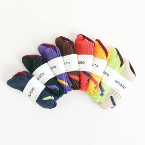 ROTOTO ���g�g �`�����L�[���u�h�N���[�\�b�N�X R1398 CHUNKY RIBBED CREW SOCKS �\�b�N�X �����Y ���f�B�[�X �C�� �M�t�g �v���[���g �I�[�K�j�b�N �R�b�g�� �{�[���t���[ BORN FREE
