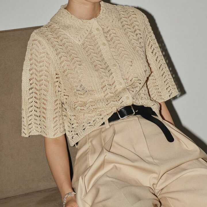 楽天市場】即納 TODAYFUL トゥデイフル Lace Knit Shirts トップス 
