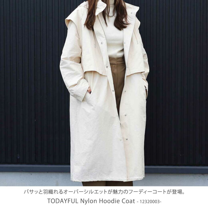 楽天市場】TODAYFUL トゥデイフル コート レディース Nylon Hoodie  