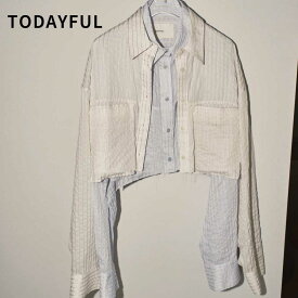 即納 TODAYFUL トゥデイフル Stripe Short Shirts ストライプ ショート トップス シャツ 長袖 レディース 2024ss 12410420 送料無料 BORNFREE ボーンフリー LIFE's ライフズ