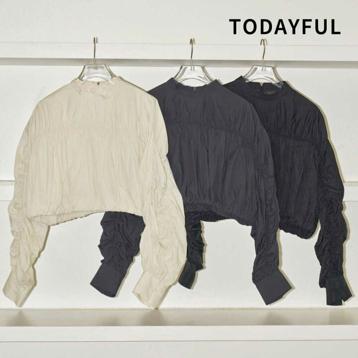 楽天市場】TODAYFUL トゥデイフル Standcollar Gather Blouse 