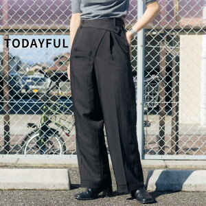 �g�D�f�C�t�� TODAYFUL �A�V�����g���[�c�C���g���E�U�[�Y Asymmetry Twill Trousers ���f�B�[�X �p���c�@�c�C���@�g���E�U�[�@�f�U�C�� �@�H�~�@�L���C�� ��������