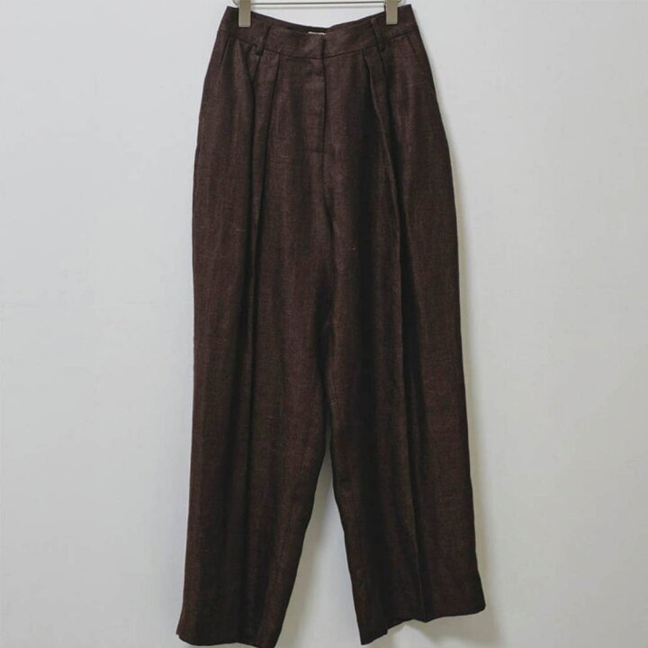 楽天市場】todayful トゥデイフル Tuck Linen Trousers タック リネン 