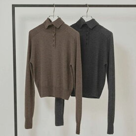 TODAYFUL トゥデイフル フロント ボタン ニット Front Botton Knit レディース 秋冬 ポリエステル 毛 ナイロン アクリル チャコールグレー モカ FREEサイズ コンパクト メリノウール 12520535 吉田怜香 送料無料