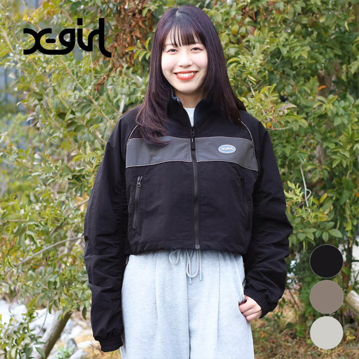 楽天市場】X-girl エックスガール クロップドトラックジャケット 