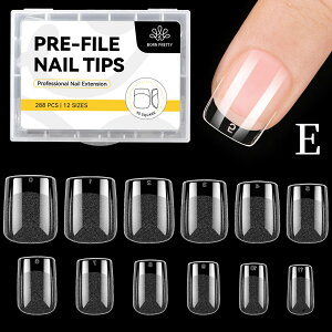 BORN PRETTY �l�C���`�b�v 288�� �l�C���`�b�v �V���[�g ���� �N���A�`�b�v ���R�ȃt�B�b�g�� ���� �t���J�o�[ ���K�p �Ɩ��p �i�V���[�g�I�o�[���j