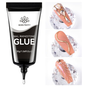 BORN PRETTY �W�F���l�C�� �l�C���`�b�v�p �N���A �ڒ��� �����͐ڒ� �N���A U V/LED�Ή� �\���b�h�^�C�v �S���O�~ �W�F�����܌Œ�W�F�� 3D�l�C���A�[�g
