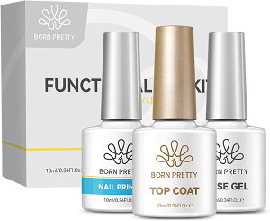 BORN PRETTY �W�F���l�C���|���b�V���Z�b�g�ɂ́A�x�[�X�R�[�g�A�g�b�v�R�[�g�A�ڒ��܂��܂܂�Ă��܂��B�@�����s�v�A�������A��e�ʁAU V/LED���C�g�Ή���3�{�Z�b�g�ł�
