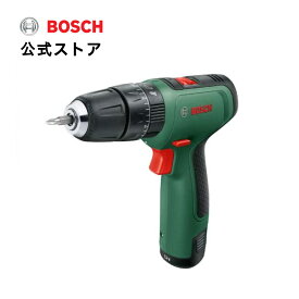 【公式ストア】ボッシュ (Bosch) コードレス振動ドライバードリル穴あけ 充電 バッテリー コンクリート DIY 日曜大工 チャック ネジ締め 木ネジ 木材 電動ドライバー 電動工具 クラッチ LEDライト(2.0Ahバッテリー・充電器・ドライバービット付き) EID1108