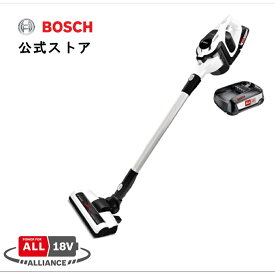 【公式ストア】ボッシュ(Bosch) 18V コードレスクリーナー Unlimited (アンリミテッド) (ホワイト・2.5Ahバッテリー2個・急速充電器付き・1年保証) BBS1223WJP