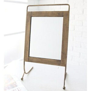ファングス・スタンドミラー KW-35 □□ K1 COVENT GARDEN アンティーク調 鏡 かがみ ミラー シャビー スタンドミラー シンプル 卓上ミラー おしゃれ ゴールド コベント ガーデン プレゼント ギフ
