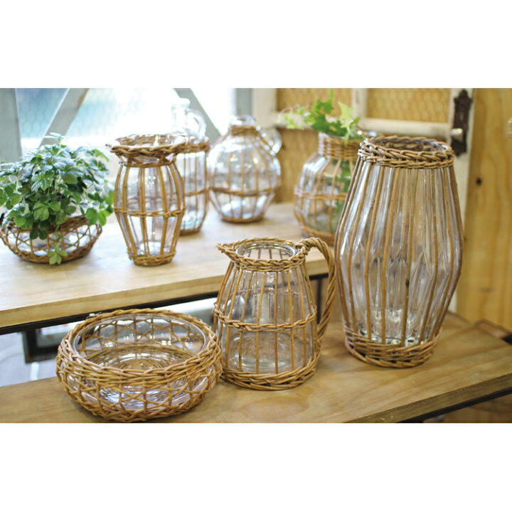 楽天市場 Fontaine かご編みガラスフラワーベース ロング Lygn1010 Dr3 Spice スパイス 花びん ビン 柳のカゴ ガラスベース ナチュラル かわいい 容器 ガーデン ガーデニング ディスプレイ プレゼント 韓国雑貨 韓国インテリア 100 スタイルライフbosky