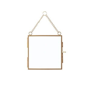 ガラスフレーム スクエア ゴールド 22598 □□ BR3 POSH LIVING フレーム ガラス ドライフラワー 四角 フォトフレーム ポスターフレーム ウォールデコ 壁掛け ブラス アイアン 雑貨 ポッシュリビン