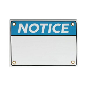 Gi m[eBX TC uN ENAMELED NOTICE SIGN BLANK TCv[g h20-0144bl  AR3 DULTON _g hA Ǖt X܃TC CeA G DIY Vz Vi60j