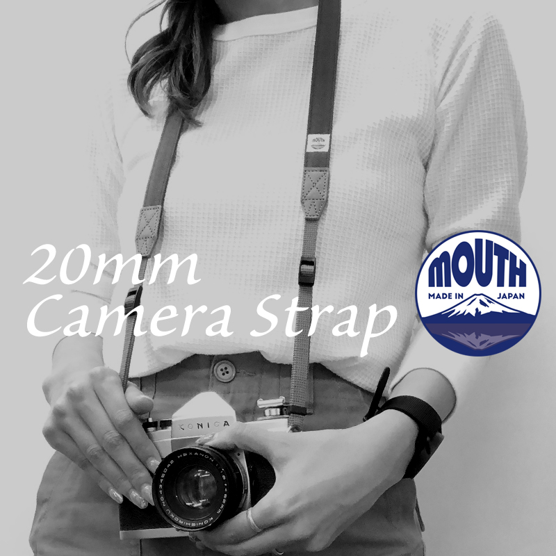 カメラストラップ　20mm　20ミリ　Strap　Delicious　Camera　MOUTH　フィルムカメラ　マウス　ミラーレス　MJC18061