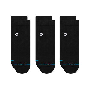 �X�^���X �A�C�R�� �N�D�I�[�^�[ 3�p�b�N STANCE ICON QUARTER 3 PACK BLACK �����Y �\�b�N�X 3P�Z�b�g A356A21IQP#BLK