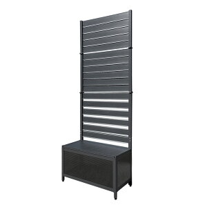 【訳あり品】たためる プランター付きフェンス (幅60高さ180cm)目隠しフェンス ラティスフェンス ガーデンフェンス アルミフェンス 蓋つきアルミ 木目調 花壇フェンス おしゃれ 屋外オレフェ