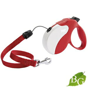 イタリアferplast社製 アミーゴ コード MINI AMIGO CORD 犬 りーど 伸縮 リード 適応体重12kgまで 3m さんぽグッズ レッド&ホワイト
