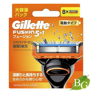 【送料無料】ジレット フュージョン 電動タイプ 替刃 8個入