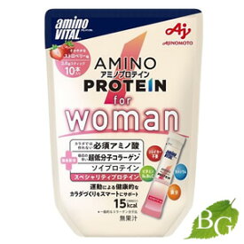【送料無料】味の素 アミノバイタル アミノプロテイン for Woman ストロベリー味 10本入