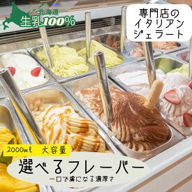 【選べる】ジェラート 北海道 新生活ギフト 牛乳 2L 生乳100% 業務用 2000ml バルク 大容量 高級アイス イタリアン おいしい牛乳 ジェラテリアGigi スイーツ リピート ストック 話題 たっぷりサイズ カフェ イベント 学園祭 お取り寄せ 家族 大人買い 専門店 チェルボ 北国