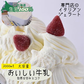 ジェラート 北海道 新生活ギフト 牛乳 2L 生乳100% 業務用 2000ml バルク 大容量 高級アイス イタリアン おいしい牛乳 ジェラテリアGigi スイーツ リピート ストック 話題 たっぷりサイズ カフェ イベント 学園祭 お取り寄せ 家族 大人買い 恵庭 専門店 Gigi チェルボ 北国