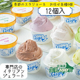 ジェラート 北海道 季節限定 スタジョーネ 12個入 新生活ギフト 大容量 ギフト 生乳100% 高級アイス イタリアン お取り寄せ ジェラテリアGigi 内祝い お歳暮 お中元 誕生日 人気 プレゼント 女性 ご褒美 プレミアム お取り寄せ スイーツ ジジ チェルボ 北国