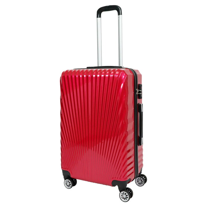 楽天市場】【処分価格】 スーツケース レッド 赤 50L TSAロック 