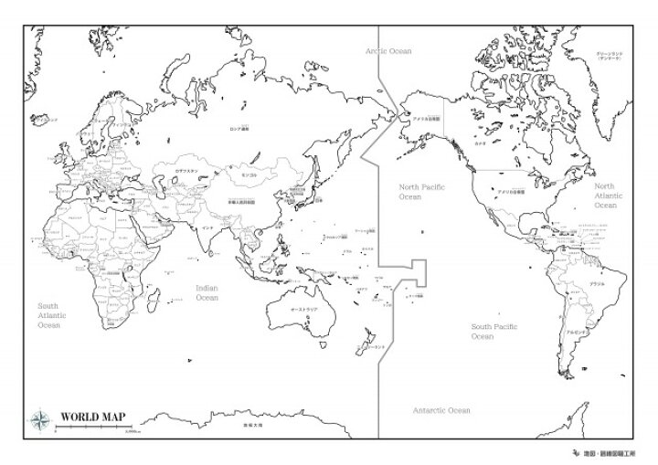 楽天市場 3枚入り 白地図 3点セット B2サイズ 日本地図 世界地図 社会学習 地理 旅行 防犯 防災グッズ通販所
