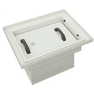 床下金庫 FLS-21 シリンダーキー 鍵2本付属 隠し金庫 32L オフホワイト 防犯 隠し収納 日本アイ・エス・ケイ 受注生産