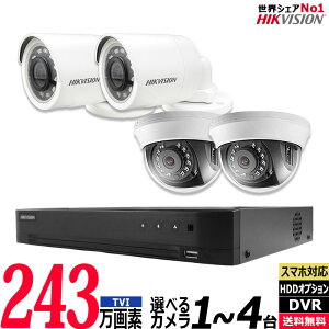 HIKVISION nCNrW hƃJ 243f O AiO 1`4Zbg R[_[HDD 4chDVR X}zĎ L ^@ TVI-SET-4CH