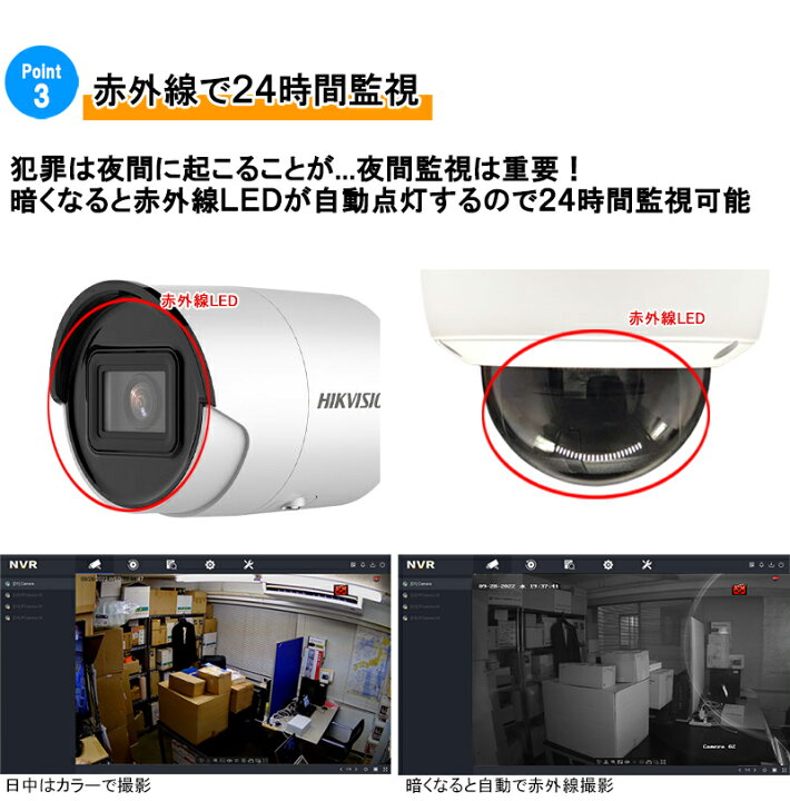 楽天市場】防犯カメラ 屋内屋外 HIKVISION ハイクビジョン防犯カメラ1 